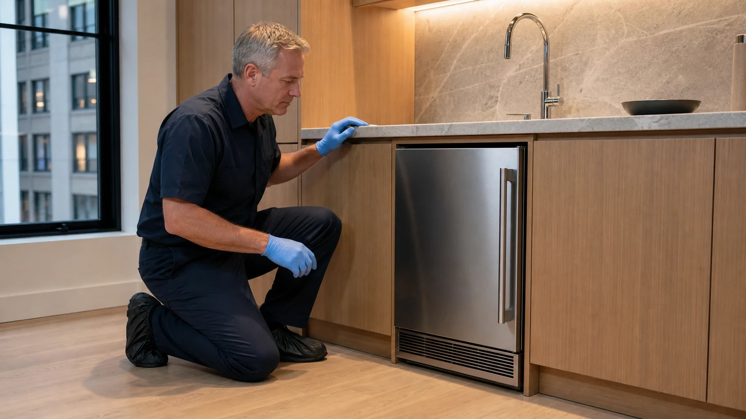 Undercounter ice maker diagnostic visit in Flatiron
